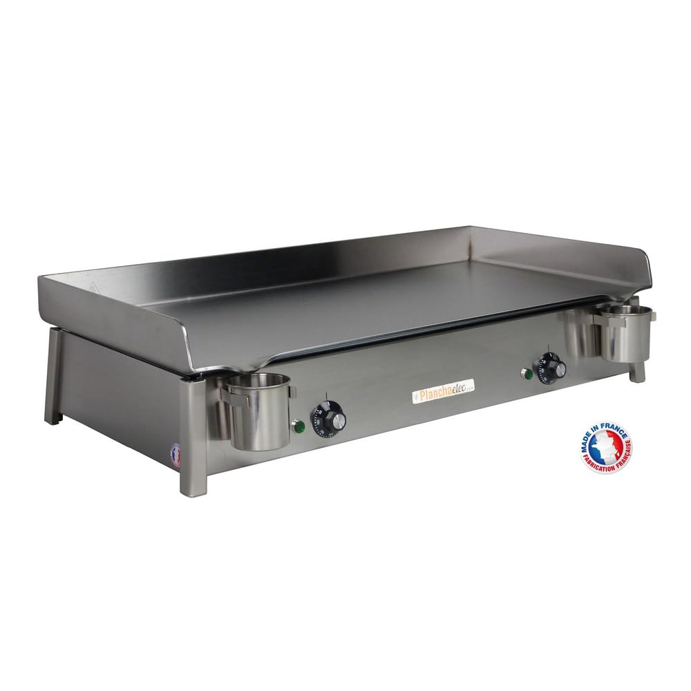 PLANCHAELEC, plancha eléctrica de acero inoxidable ANTHEA E870
