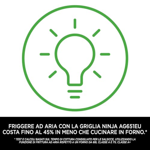 Ninja Foodi MAX PRO AG651EU | Parrilla, Plancha y Freidora de Aire 3,8 L, 7 en 1, Piezas Aptas para Lavavajillas, Plata/Negro