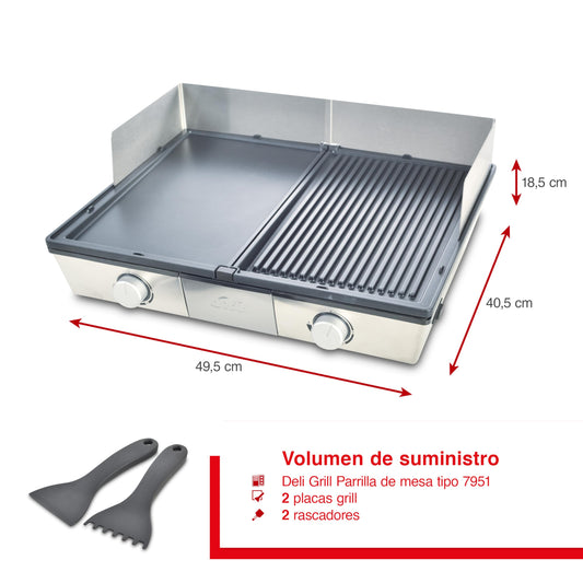 Sanyo Deli Grill Dessus de table Electrique Noir, Argent 2200 W