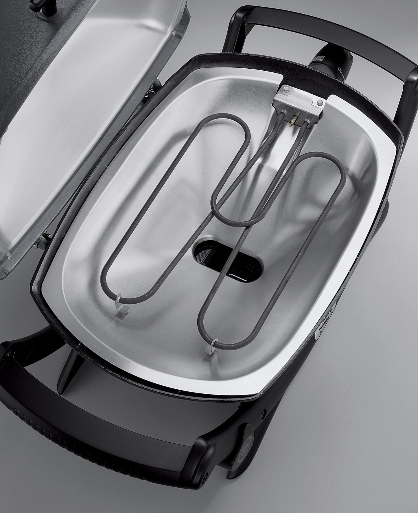 Weber Q 2400 Parrilla Eléctrico - Barbacoa rectangular, aluminio, acero inoxidable, esmaltado, 55 x 39 cm, color gris oscuro