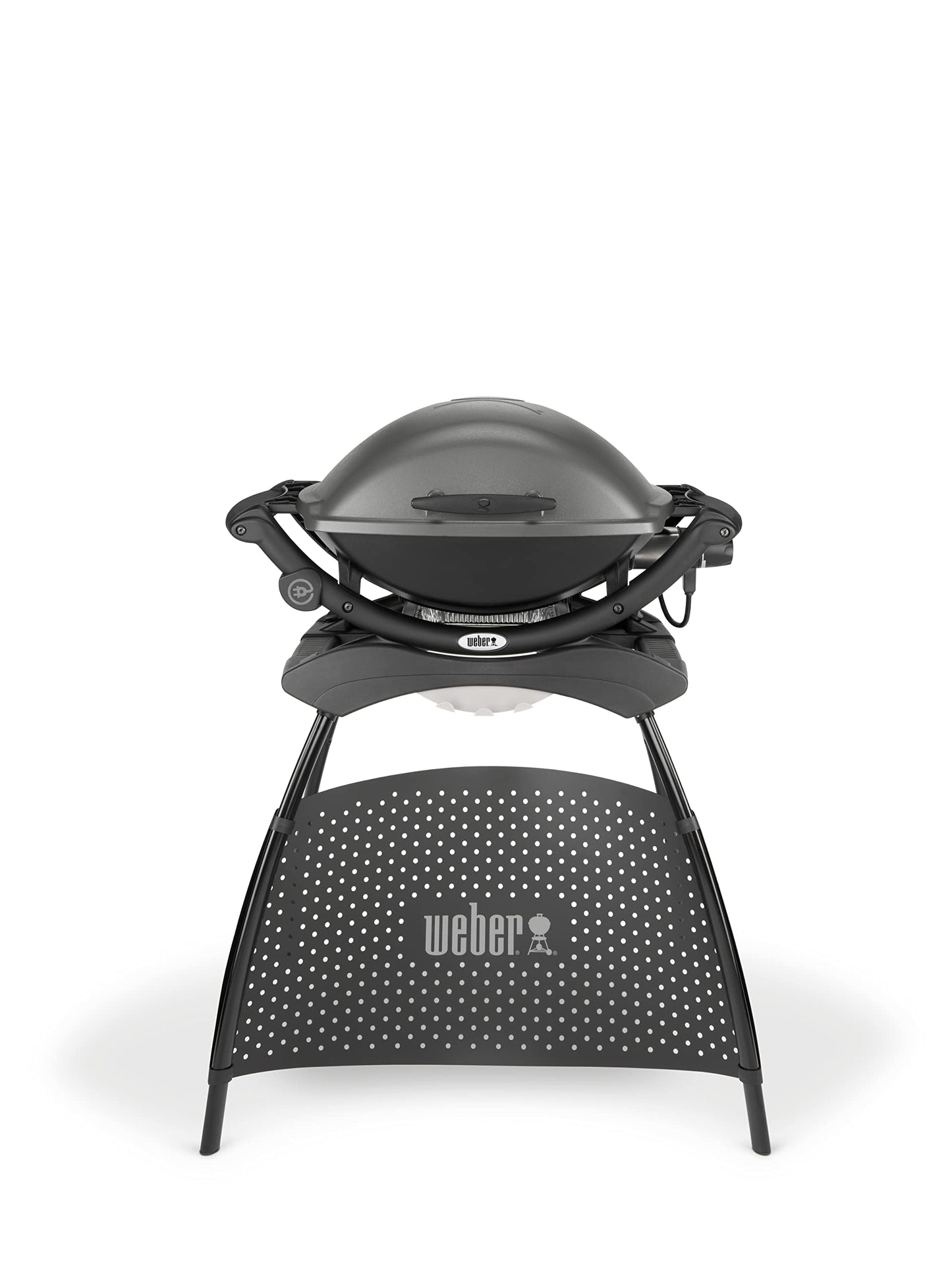 Weber Q 2400 Parrilla Eléctrico - Barbacoa rectangular, aluminio, acero inoxidable, esmaltado, 55 x 39 cm, color gris oscuro