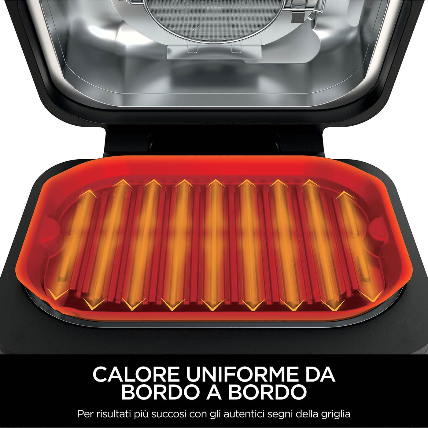 Ninja Foodi MAX PRO AG651EU | Parrilla, Plancha y Freidora de Aire 3,8 L, 7 en 1, Piezas Aptas para Lavavajillas, Plata/Negro