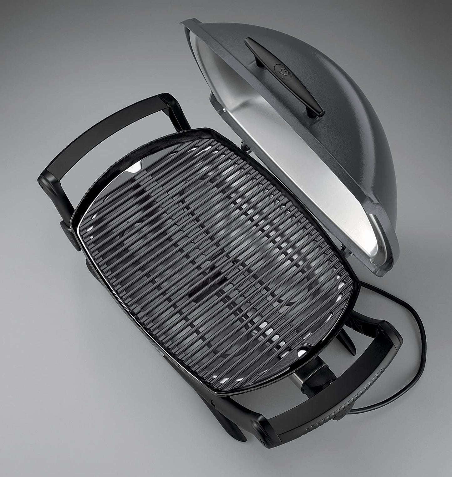 Weber Q 2400 Parrilla Eléctrico - Barbacoa rectangular, aluminio, acero inoxidable, esmaltado, 55 x 39 cm, color gris oscuro