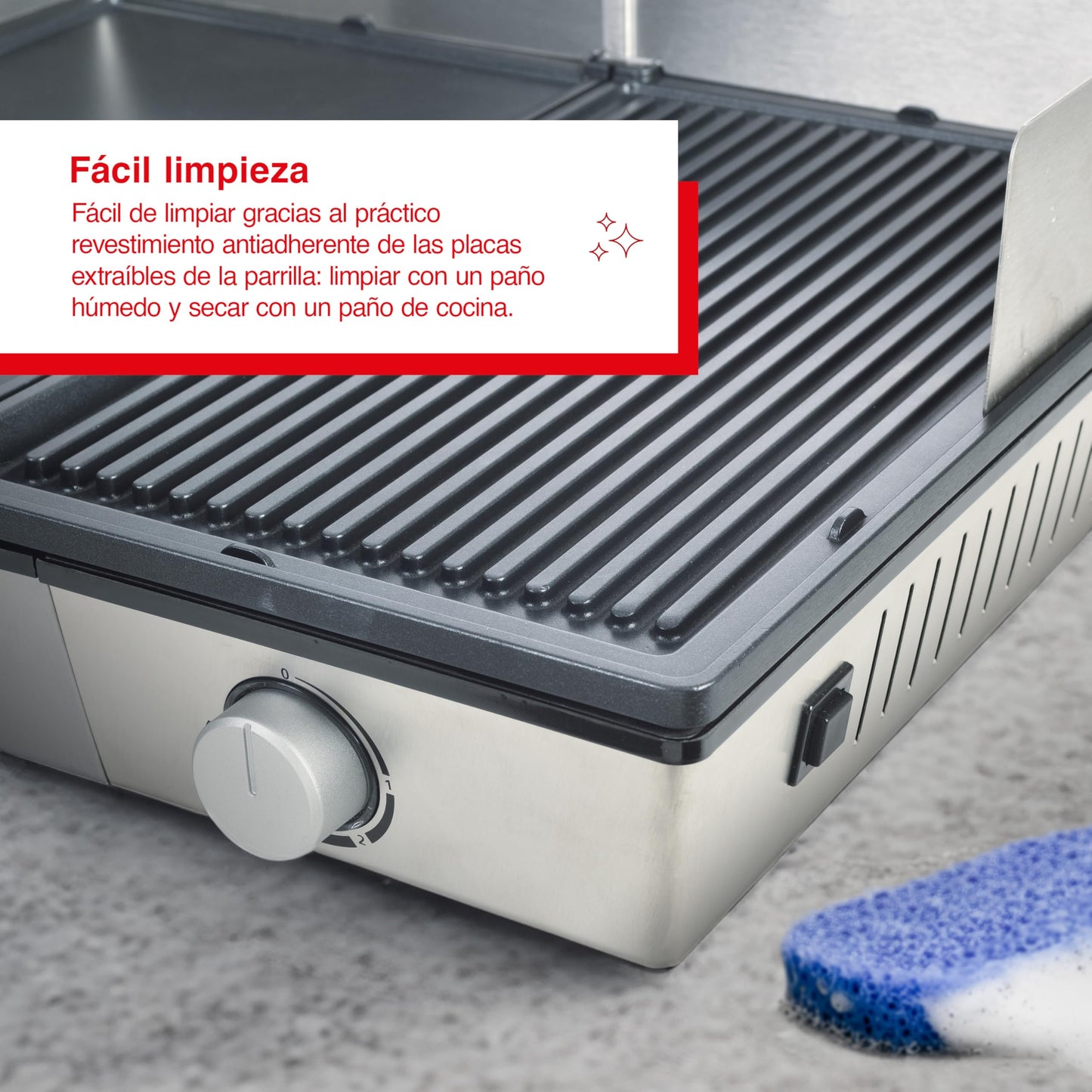 Sanyo Deli Grill Dessus de table Electrique Noir, Argent 2200 W