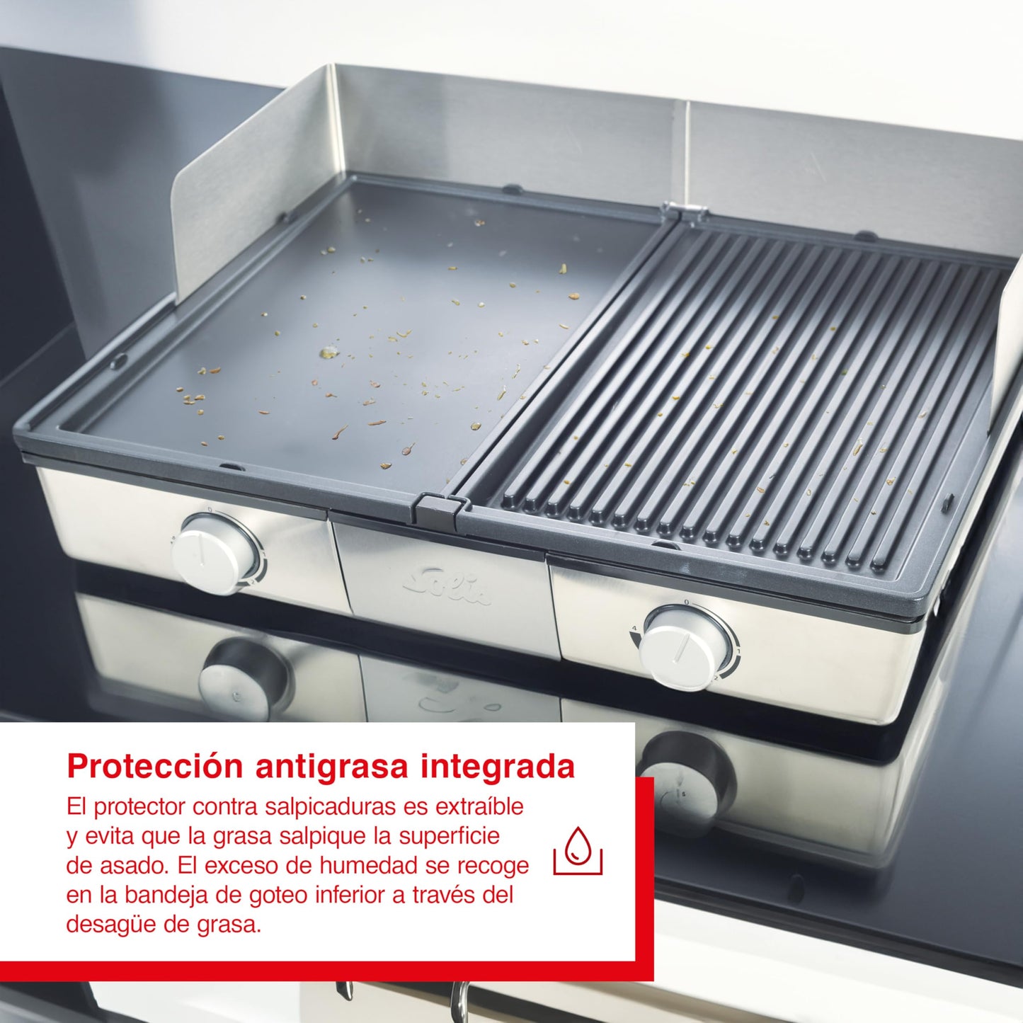 Sanyo Deli Grill Dessus de table Electrique Noir, Argent 2200 W