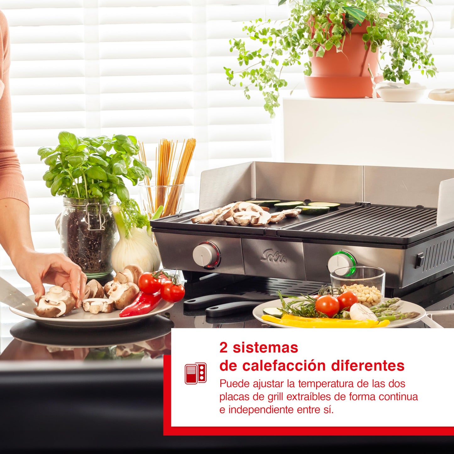 Sanyo Deli Grill Dessus de table Electrique Noir, Argent 2200 W