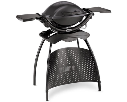 Weber Barbacoa eléctrica Q1400 Stand Dark Gray de 2200 W. Gris Oscuro