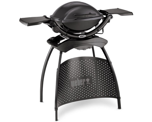 Weber Barbacoa eléctrica Q1400 Stand Dark Gray de 2200 W. Gris Oscuro